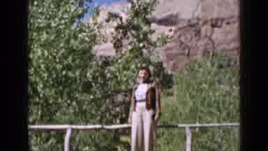 Utah USA (1939): Friends Spending Time In The Park And Woman Watching The Other
