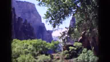 Utah USA (1939): Flat Mountain Tops Surrounded With Thick Bush And Trees On A Nice