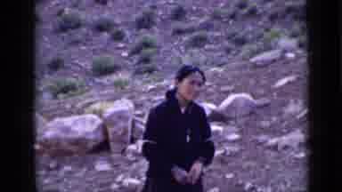 Utah USA (1939): A Man And Woman In A Open Piece Of Land Looking At Each Other