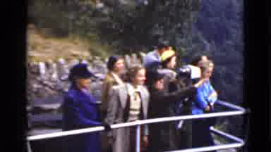Ontario Canada (1940): People Stand On The Deck And Look At The Sights As One