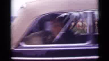 Ontario Canada (1940): Two Lady And A Man Get Down From Car The Crowded Area