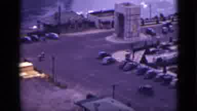 Ontario Canada (1940): View Of Parking Lot At Niagara Falls On A Bright Sunny Day