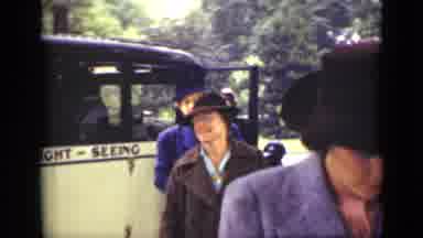 Ontario Canada (1940): Sightseeing Bus Dropping Off Women Whilst Man Looks On