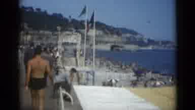 Cannes France (1962): Beach View With Many Bathers On A Typical Summer Day With