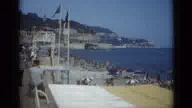 Cannes France (1962): Tourists And People On Vacation Sunbathing At The Beach And