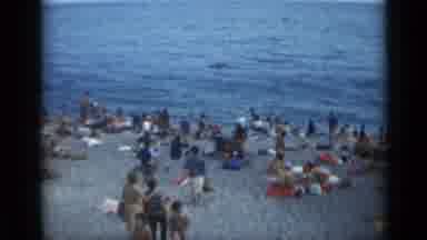 Cannes France (1962): Massive Amount Of People Are Lounging On The Beach Next To A