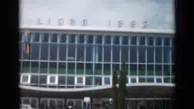 Cannes France (1962): A Panning View Of A Building That Has Signage Displaying