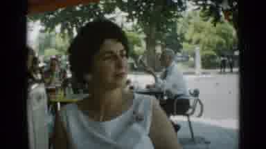 Cannes France (1962): Woman People Watching View Of Beautiful Mountains And A