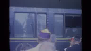 Cannes France (1962): Train Moves Through Station With People Waiting On Platform