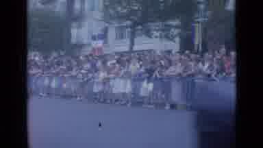 Cannes France (1962): Onlookers Wait For Parade Floats To Pass By On A Warm Day