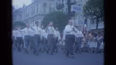 Cannes France (1962): Men Marching In Suits And With Flags And Signs For Arkansas