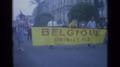 Cannes France (1962): Belgium Parade In A City