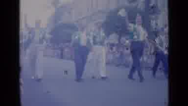 Cannes France (1962): People Walking Down The Road Waving At People Watching Them