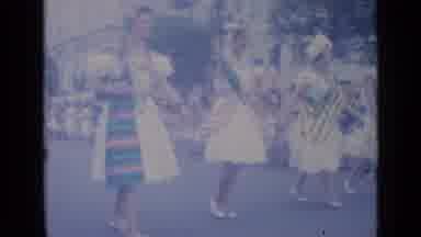 Cannes France (1962): Men Women With Hats Dresses Waving And Celebrate A Cultural