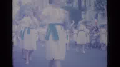 Cannes France (1962): Cultural Parade With Women Dressed In White Dresses And