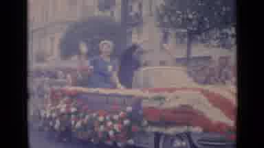 Cannes France (1962): A Couple Of Important People Waving Over A Flowery Car At
