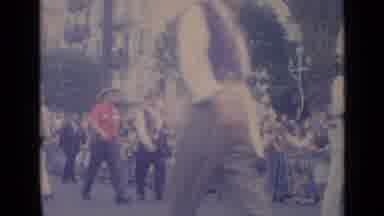 Cannes France (1962): Vintage Footage Of Older Men Marching In A Parade Through