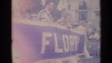 Cannes France (1962): Carnival Parade In Florida With Happy People At The Party