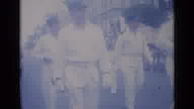 Cannes France (1962): Men All Walk In A Straight Line And They All Happen To Be