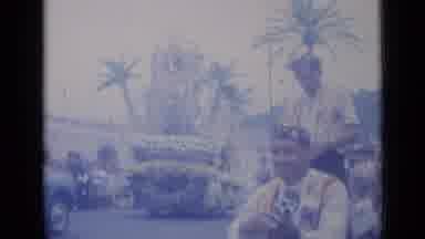 Cannes France (1962): There Is A Parade Of People Marching With Onlookers Looking