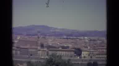 Florence Italy (1962): Footage Of The Skyline And The Mountains In A Hot Country