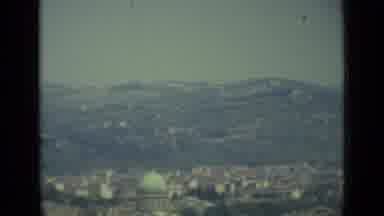 Florence Italy (1962): Quick Moving Video Of Spacious Skies And Greenery Below