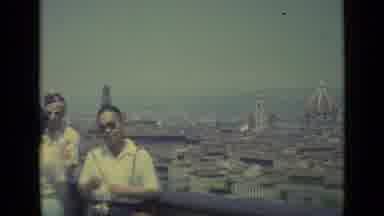 Florence Italy (1962): Vacation Sightseeing Tourists Friends Family Smiling View