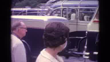 Germany (1962): People Boarding A Bus