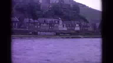 Germany (1962): Vintage Video Captured Of An Old Town Along The Lake View