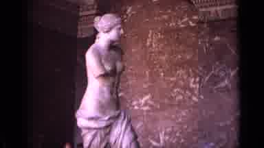 Germany (1962): Large Marble Statue Of A Lady With Many People Around It