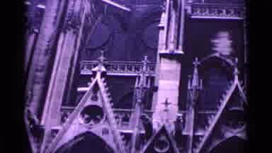 Germany (1962): A Giant Ancient Church Of Black Gothic Architecture Probably In