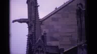 Germany (1962): Close Up Of Architecture On Church Style Building With Facades And