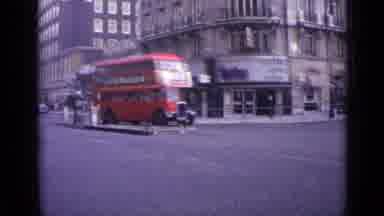 London England (1962): London Old City And Transport Of Old Cars Red Cars