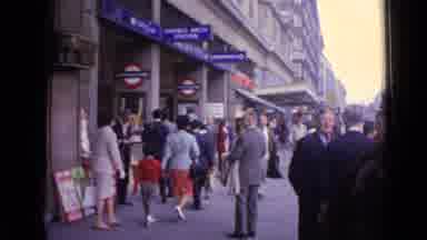 LONDON ENGLAND-1962: People Commuting Near Marble Arch Underground Station