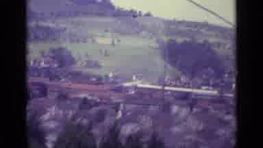 Lucerne Switzerland (1962): View Of Tourist City Located In A Valley With