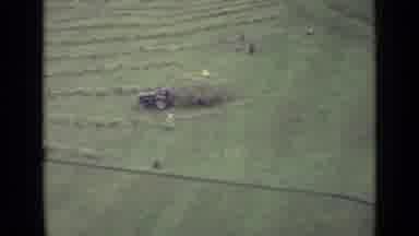 Lucerne Switzerland (1962): Aerial View Of Rural Area With Workers In Full Day Of