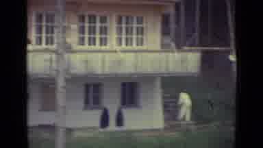 Lucerne Switzerland (1962): View Of Green Tree And A White House Under