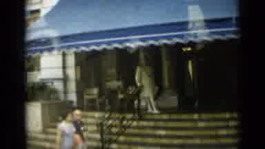 Monaco City-1962: Passing By Various Shop Windows Yellow Houses On A Cliff And A