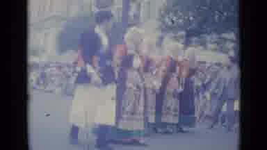 Nice France (1962): Groups Of People At A Cultural Event With Beautiful Costumes