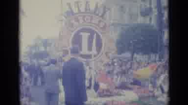 Nice France (1962): Lions Club International Italy Float In A Large Parade With