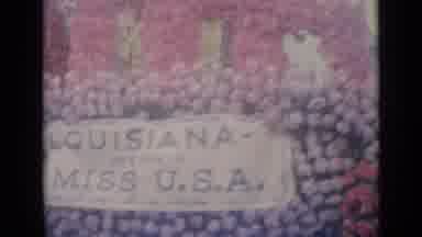 Nice France (1962): Louisiana Miss Usa Parade With Lots Of People Around