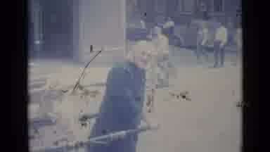 Nice France (1962): The Guy Is Old Pushing On Cart Smiling So Bright