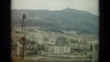 Nice France (1962): View Of A Cityscape From Moving Vehicle High Up On Bridge Or