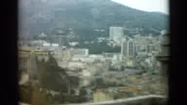 Nice France (1962): A City In The Background At The Foot Of The Mountain