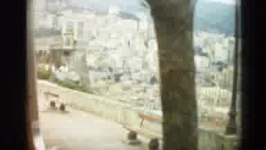Nice France (1962): Old City Scene Taken From Moving Vehicle Features Buildings