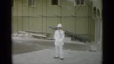 Nice France (1962): Person Waiting For Someone In Front Of Army Base
