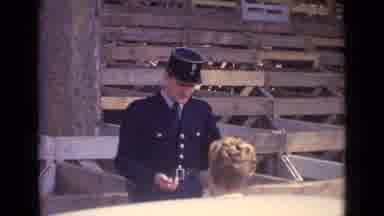 Paris France (1962): Policemen Giving Verbal Warning To Middle Age Woman