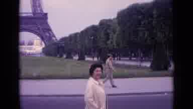 Paris France (1962): View Of Couple Strolling Through Paris Tourist Spot On Nice