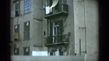Rome Italy (1962): View Of Urban Building Next To Railroad In Large City