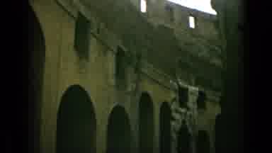 Rome Italy (1962): Footage Of Old Ruins With Arches
